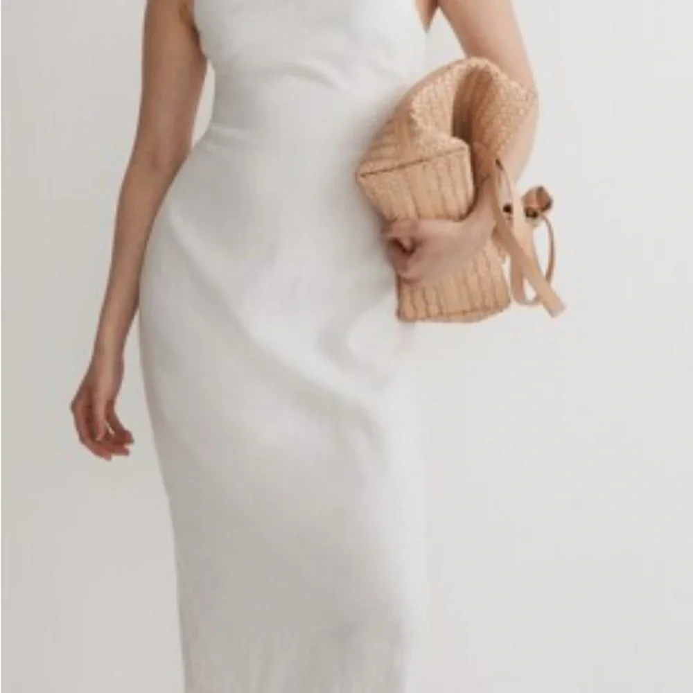 MADEWELL••Goldie White Linen Dress••Size 2 - Picture 2 of 10